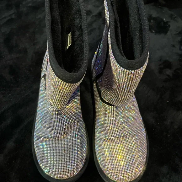 Sparkling bling bling rhinestone  Women's Winter Boots - Picture 5 of 6